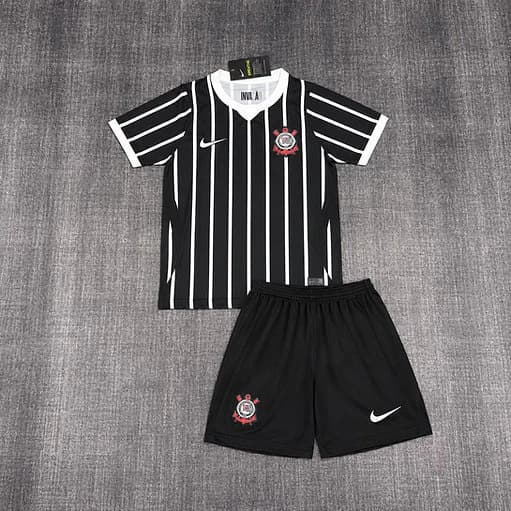 Kit Infantil Corinthians 2026/27 II (Reserva) – Camisa + Shorts