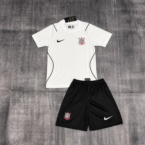 Kit Infantil Corinthians 2026/27 I (Titular) – Camisa + Shorts