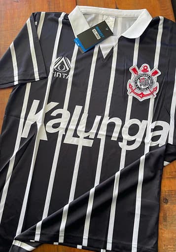 Camisa Corinthians 1990 II (Reserva) Kalunga – Modelo Retrô