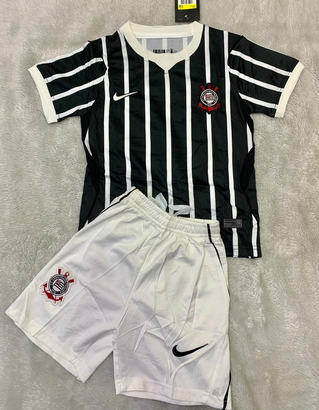 Kit Infantil Corinthians – Camisa + Shorts – Importada