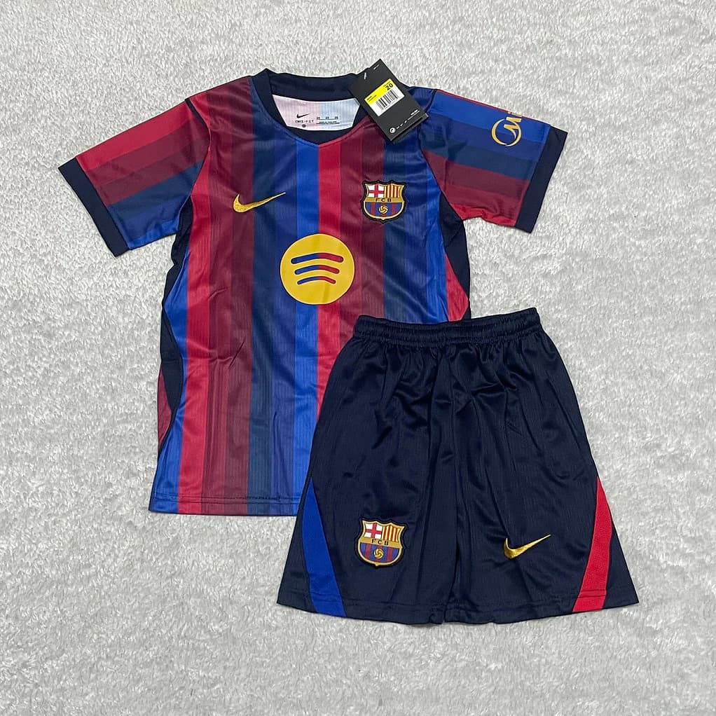 Kit Infantil Barcelona I 2026/27 – Camisa + Shorts
