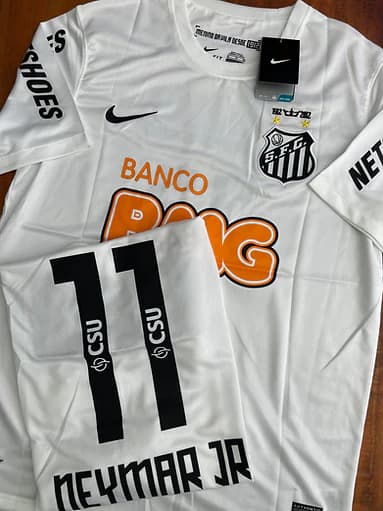 Camisa Santos 2012 I (Titular) – Modelo Retrô Neymar Jr #11