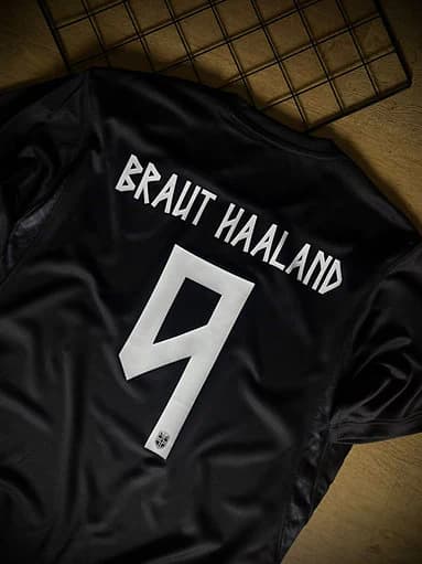Camisa Noruega 2026 II (Reserva) Haaland #9 – Modelo Jogador