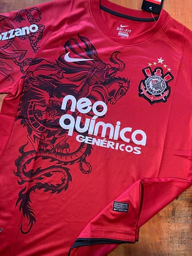 Camisa Corinthians 2012 Vermelha – Modelo Retrô